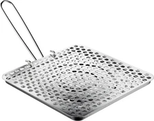 Ibili Classica Foldable Tin Plate Bread Toaster Camping Cookware, Ideal for Use