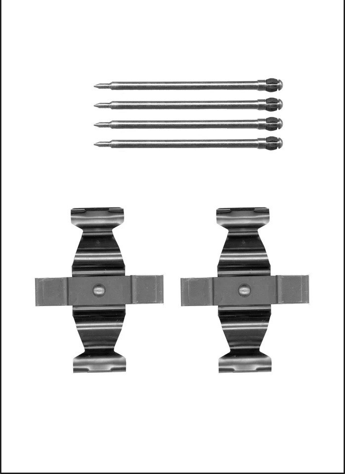 Brake Pad Fitting Kit fits MERCEDES C240 S203, W203 2.6 Front 00 to 07 NAPA New - Изображение 2 из 4