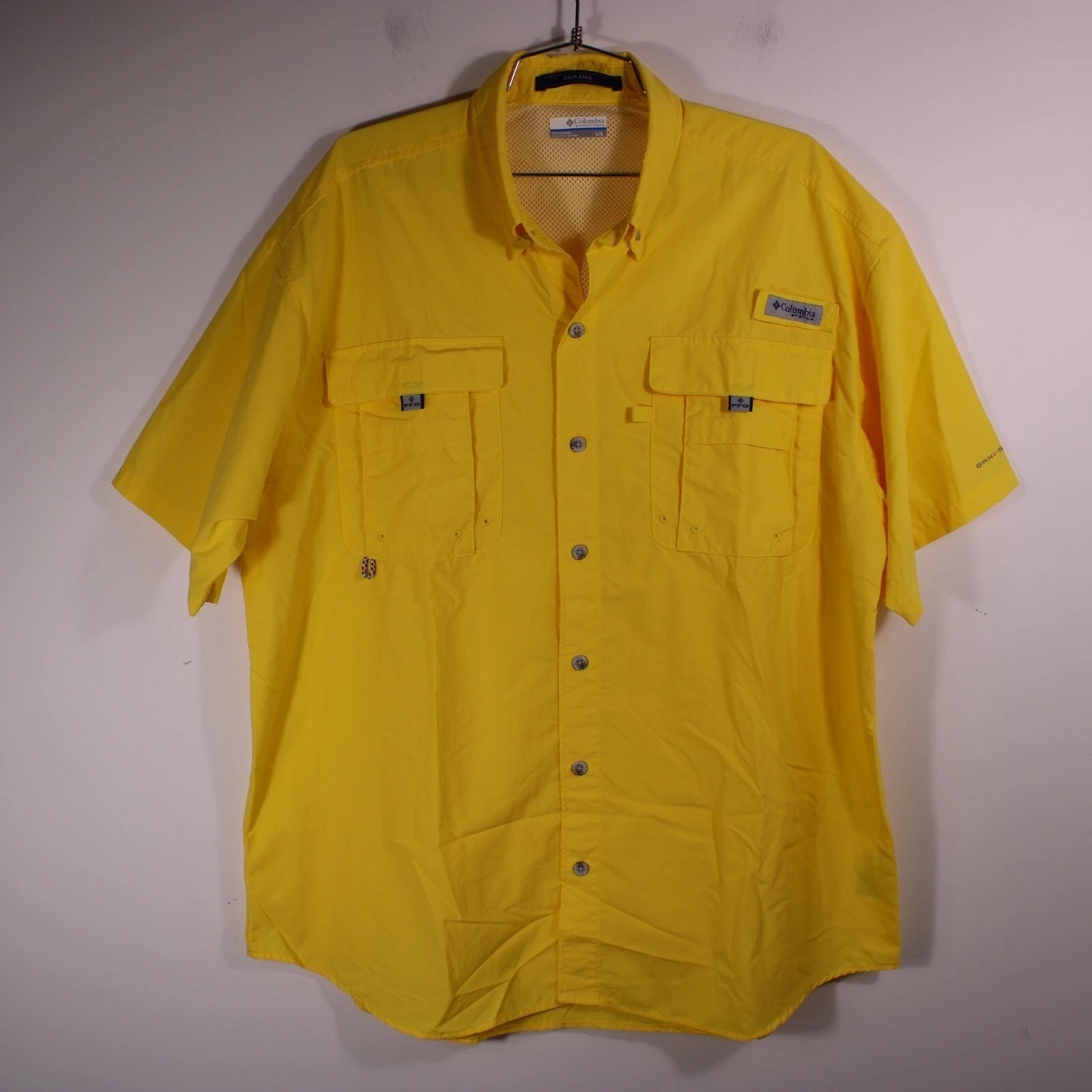 Columbia PFG Shirts Mens Sz Yellow Short Sleeve Button Up CollarFishing Bahama
Opens in a new window