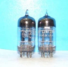 6201 12AT7WA 3 mica JAN GE 2 radio audio vacuum tubes valves tested 12AT7 6201