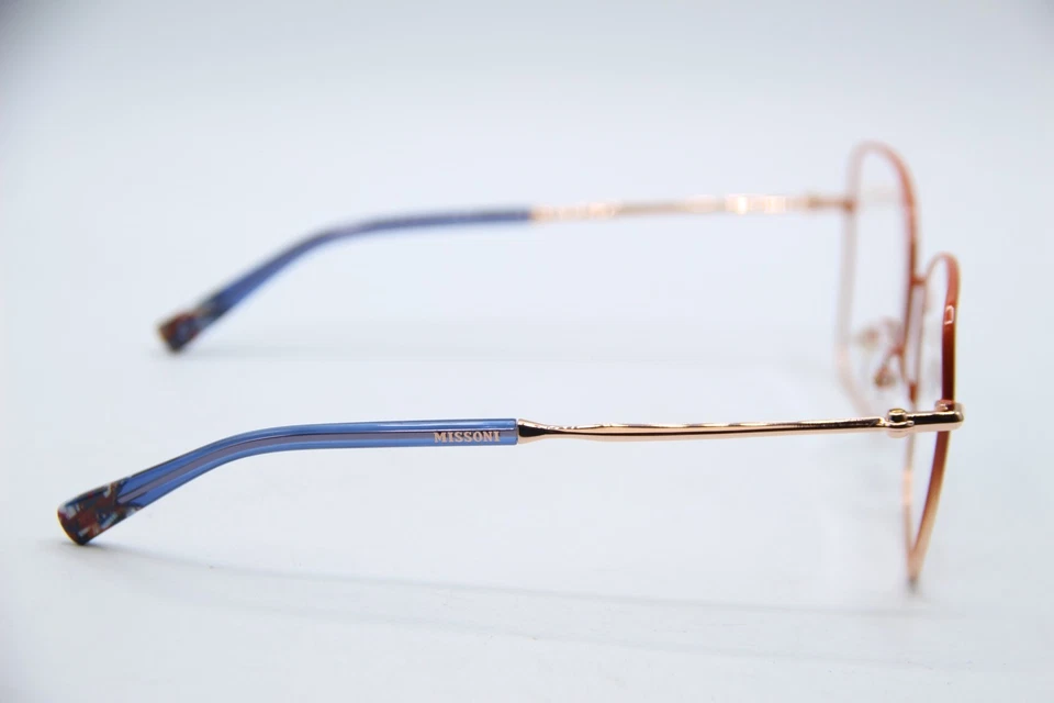 NUEVAS GAFAS MISSONI MIS 0098 BUH NARANJA DORADO AZUL MONTURAS AUTÉNTICAS 55-17 Foto 4 de 4