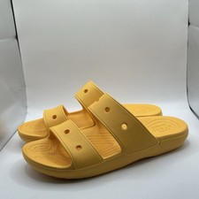 Crocs Classic Two Strap Slide Sandals Orange Sorbet Men 9 Women 11