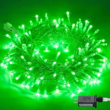 JMEXSUSS Connectable 100 LED Green Lights for St Patricks Day Decor, 8 