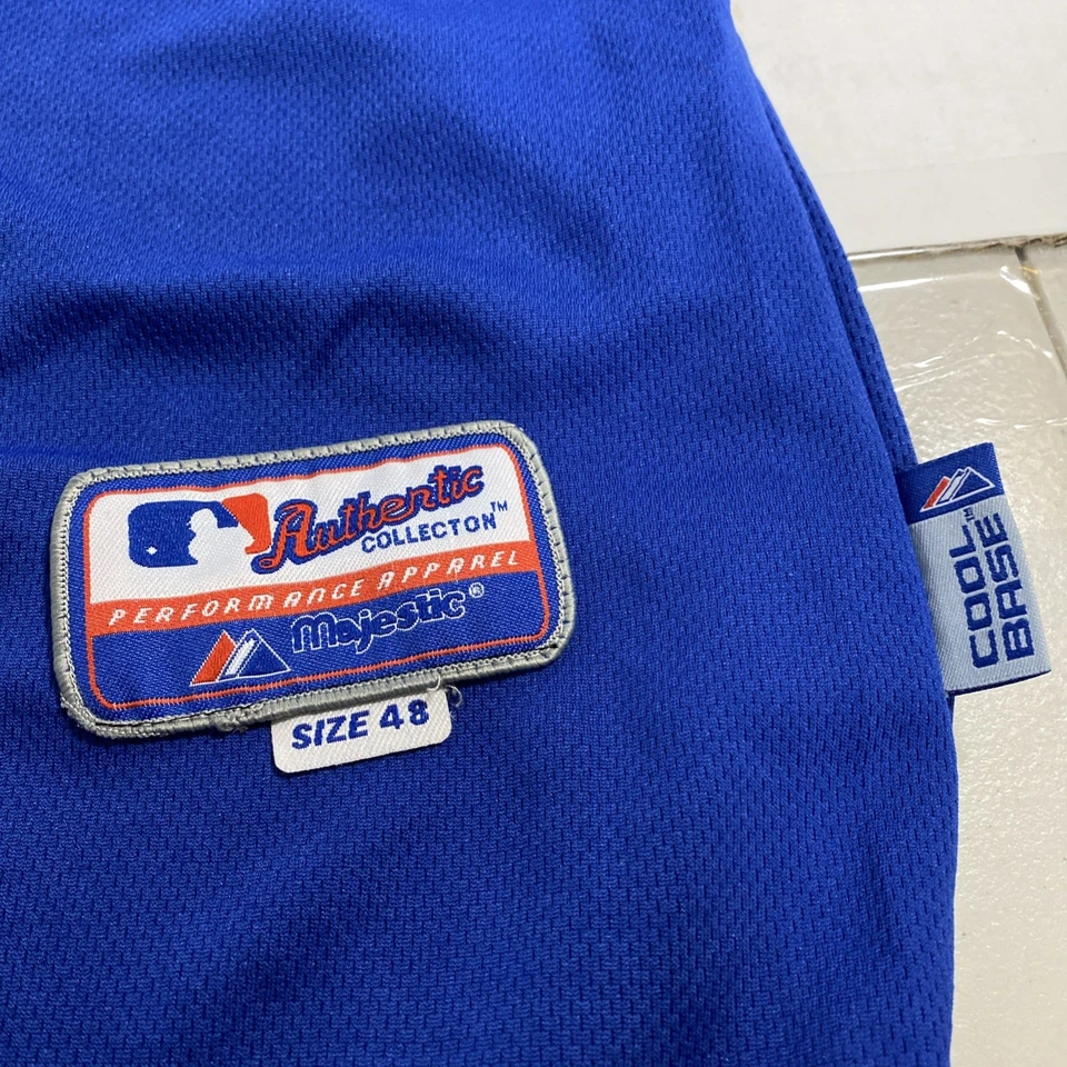 Majestic Texas Rangers Yu Darvish Jersey Blue #11 Men's 48 L Cool Base Stitched - Image 3 of 4