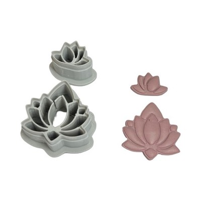 Lotus Set Lotus Polymer Clay Cutter | 3D-gedrucktes Tonwerkzeug | IrisCrafts7 UK