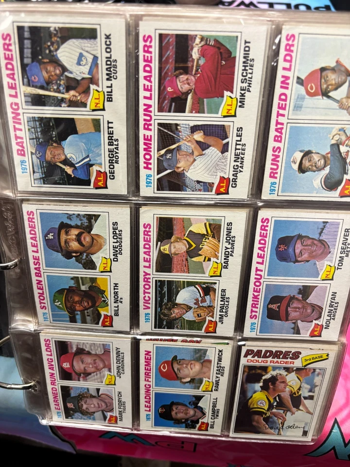 Juego completo de béisbol 1977 Topps 1-660 EX+ Murphy Dawson Fidrych Sutter novato Foto 4 de 4