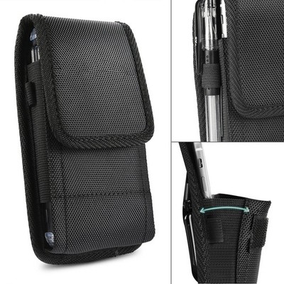 LUXMO Vertical Cell Phone Holster Pouch for iPhone Samsung Wallet Case Belt Clip