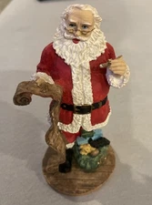 6 Inch Santa Checking His List Ceramic Figurine