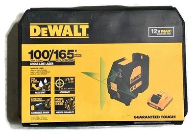 DEWALT DW088LG-K 12V MAX Cordless Green Cross Line Laser Level KIT
