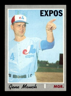 1970 Topps #442 Gene Mauch MG EX/EX+ X3732689