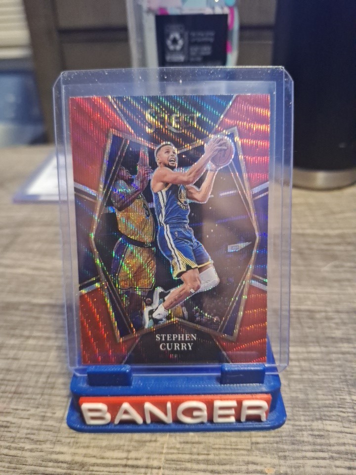 2021-22 Panini Select Premier Level Red Wave Prizm Stephen Curry #121