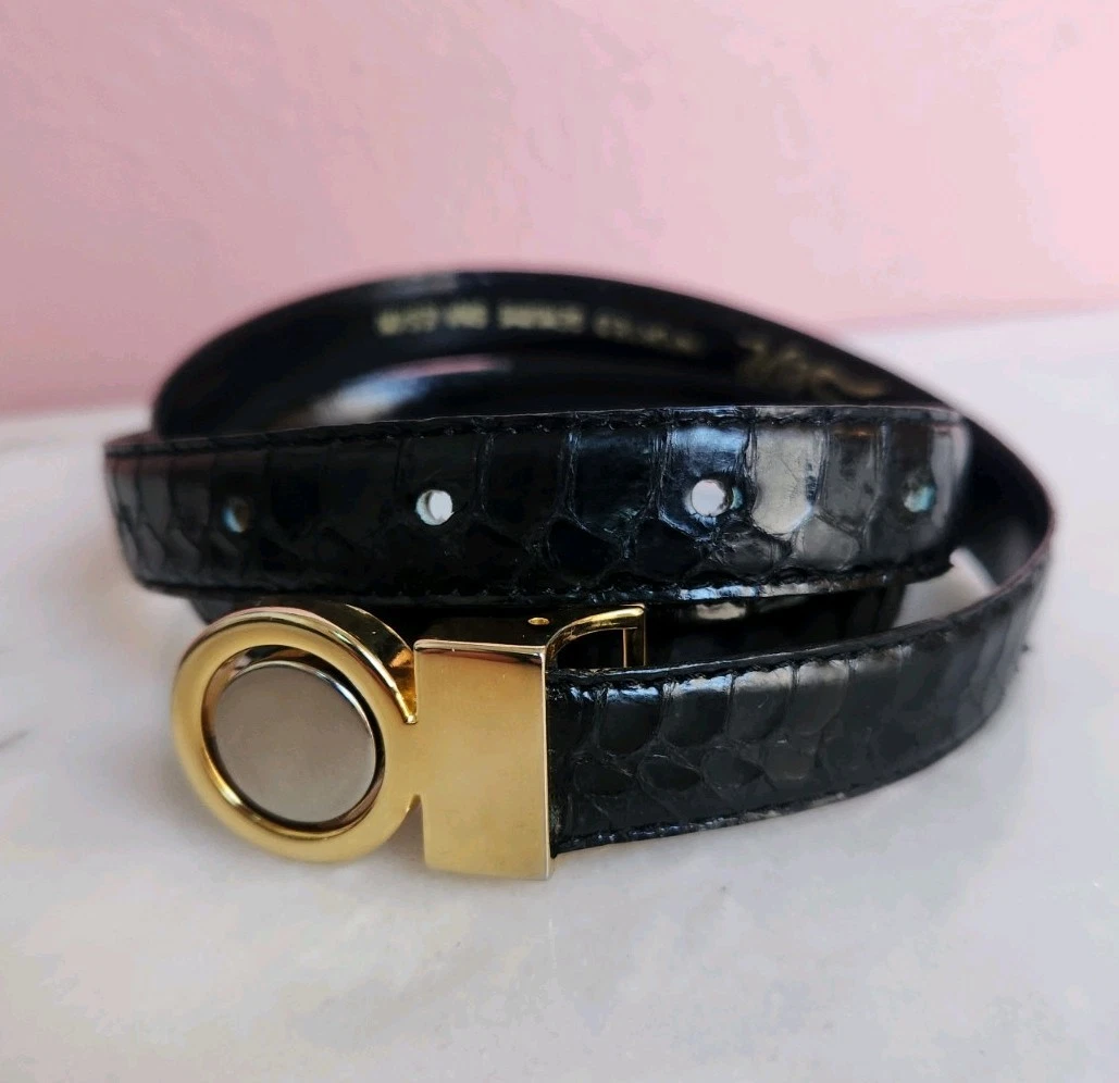 Snakeskin 28 Size Belts for Women for sale | eBay display picture 2