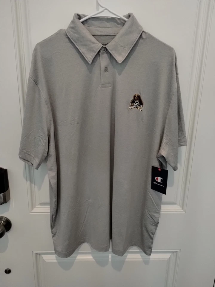East Carolina Pirates Golf Polo Shirt (Men's XXL) Champion ECU  Embroidered Logo - Image 3 of 4