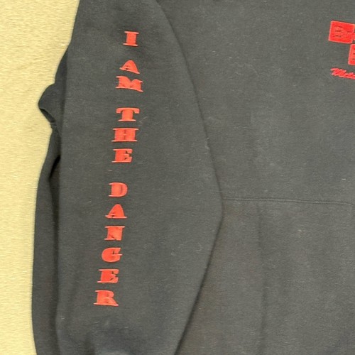 RARE Breaking Bad Crew Hoodie S4 “I Am The Danger” Metal Shop Size L Free Ship - Picture 4 of 8