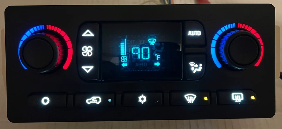 *RECONSTRUÍDO* LED BRANCO CLIMA CTRL 03-06 TAHOE YUKON ESCALADE SILVERADO COM DEF TRASEIRA - Imagem 2 de 4