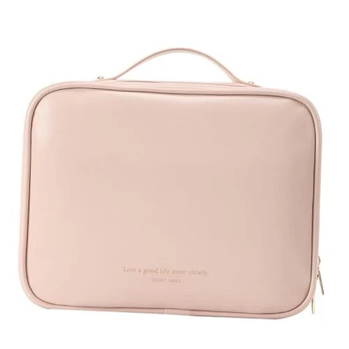 RIGHT AWAY Travel Toiletry Bag for Women,Makeup Bag& Cases, Waterproof Pink