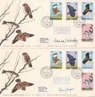 Hong Kong JOANNA LUMLEY & TONY SOPER Signed 1988 Birds FDC's