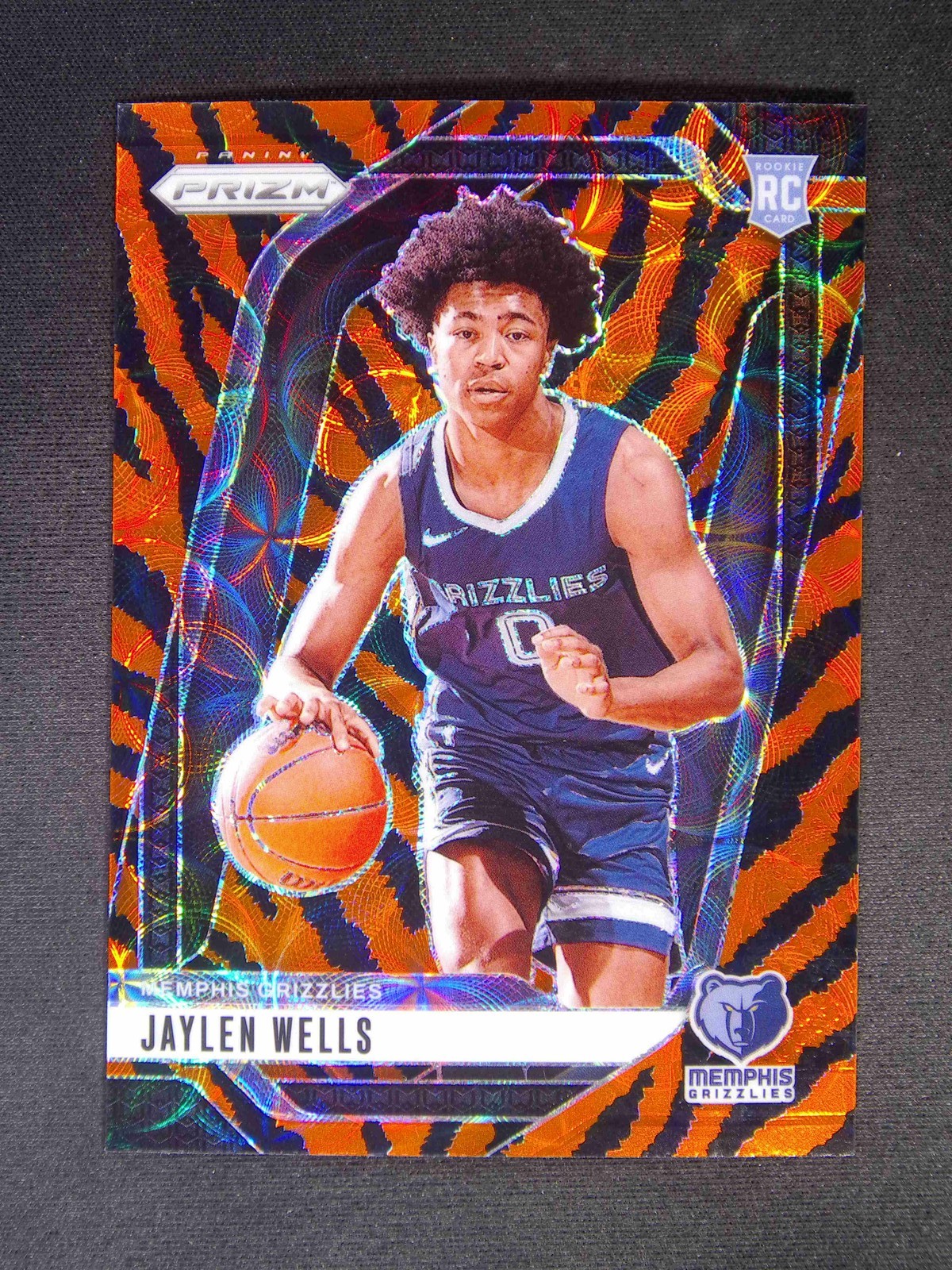 2024-25 Panini Prizm Jaylen Wells #239 RC Choice Tiger Stripe Case Hit SSP