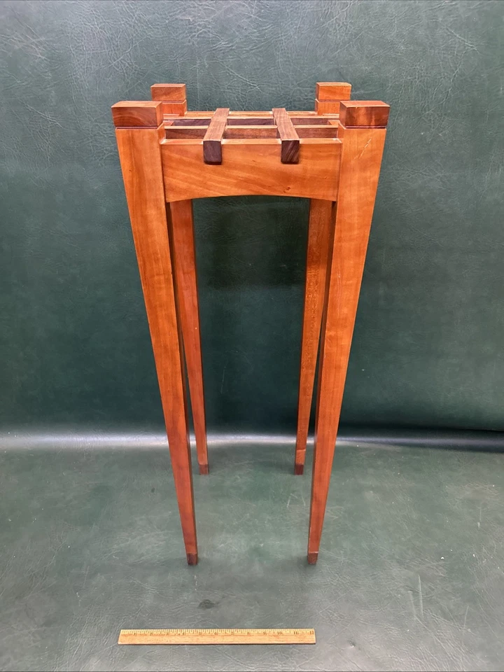 Armário moderno fino cereja e nogueira guarda-chuva/suporte de bengala MCM - Imagem 3 de 4