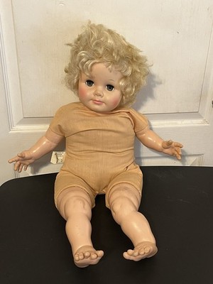 Rare Lg Vintage Egee Goldberger''Babette''Baby Doll!HTF/Sleepy Eyes/Blonde/26''Tall