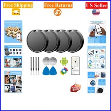 Android Air Tag 4 Pack, Waterproof Bluetooth Finders for Keys  Luggage