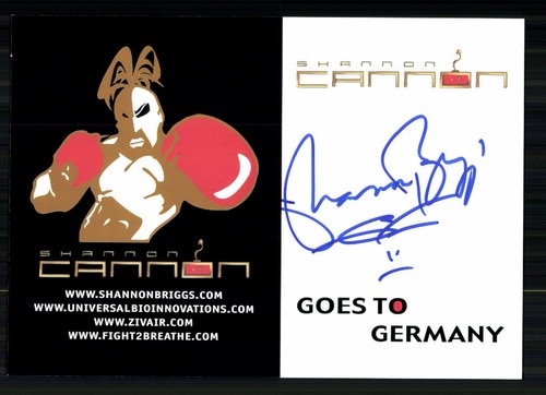 Shannon Briggs Autogrammkarte Box Weltmeister Original Signiert + G 45390