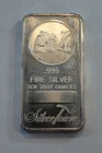 10 Ounce Silver Bar -  SilverTowne Prospector !!!!    older bar with toning