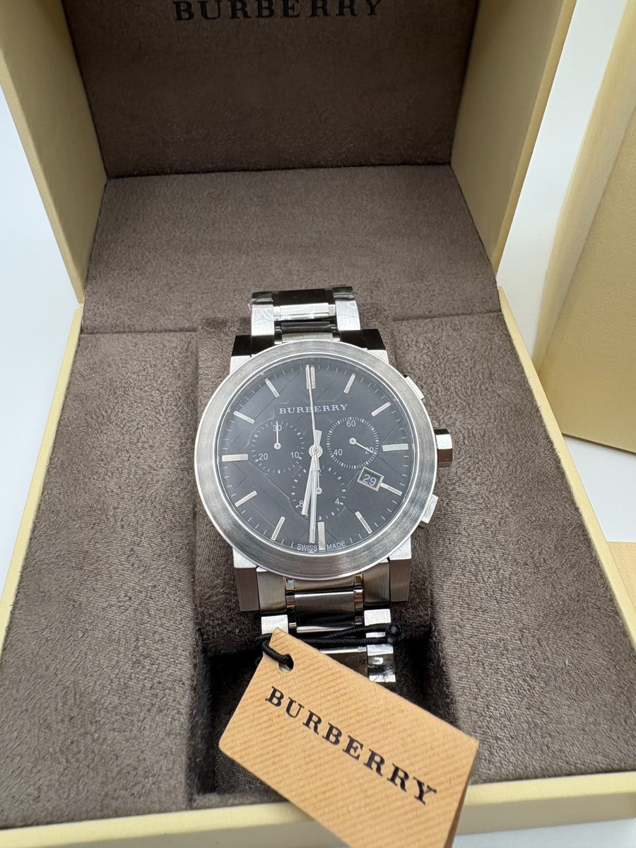 BURBERRY BUB351 ブラック腕時計 Burberry watch BU9751 Men's 38mm The City CHRONOGRAPH | eBay