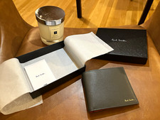 Paul Smith Men’s Black/Brown Bifold Wallet Made in Italy w/ Box