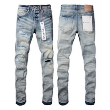 New Purple Brand men's fashion splash-ink Slim fit jeans 2025 