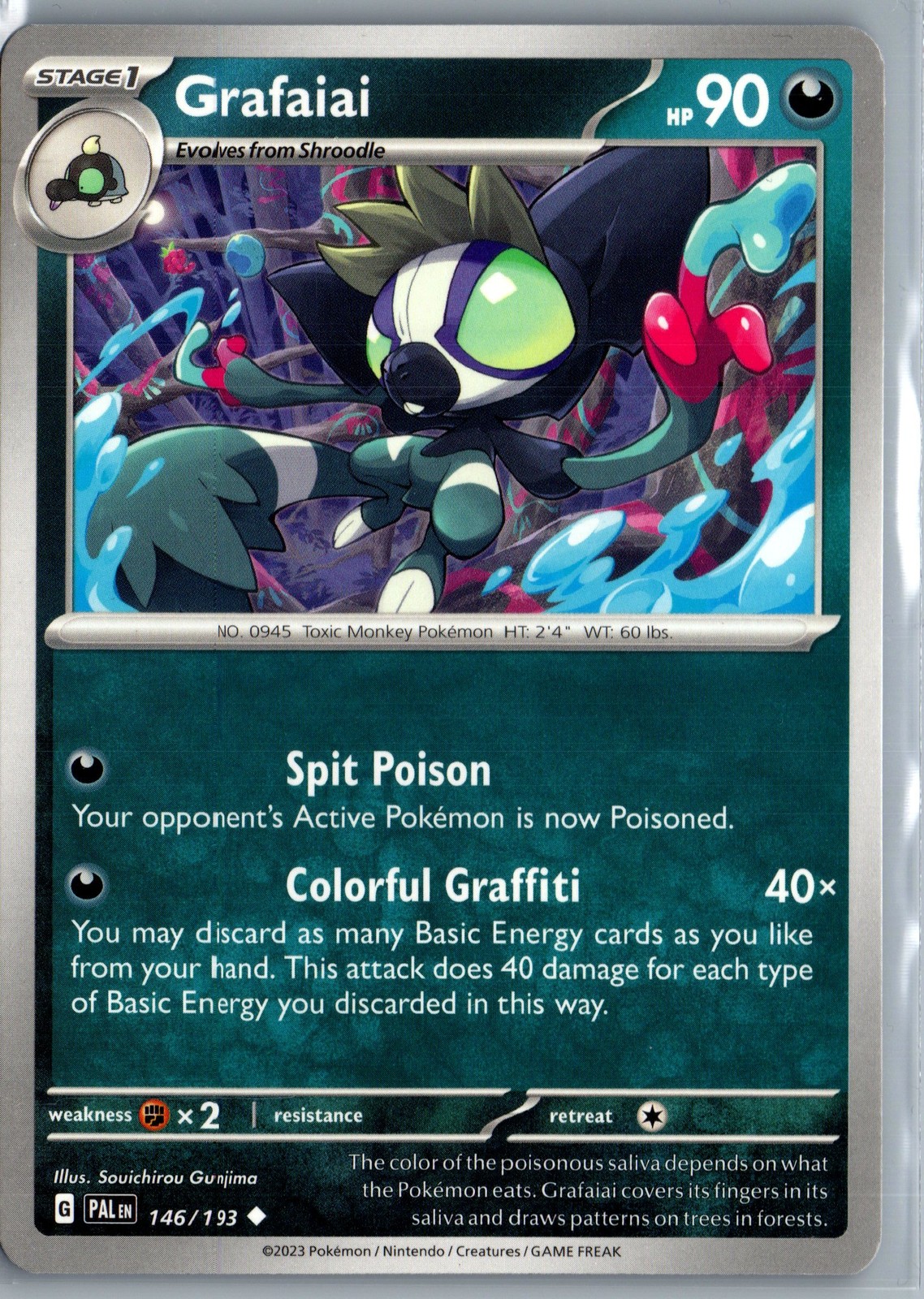 Grafaiai Scarlet & Violet Paldea Evolved 146/193 Pokemon Card