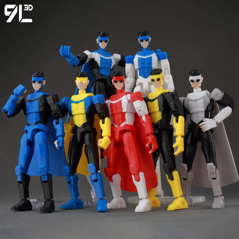 Juguetes de cambio de forma multiarticulados de anime Invincible 2.0 impresos en 9L3D Superhéroes Invincible 2.0 Foto 3 de 4