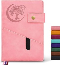 Lined Journal Notebook for Men, A5 Leather Journals for Writing Women, Hardcover