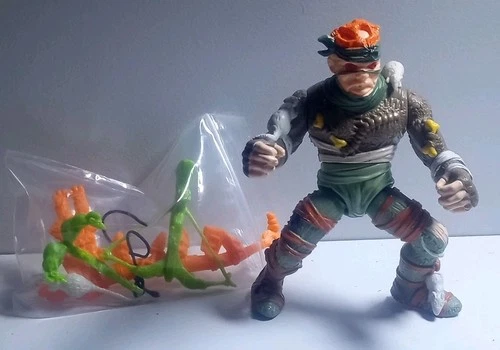 Vintage TMNT 1989 RAT KING Action Figure COMPLETE LOOSE Accessories Playmates