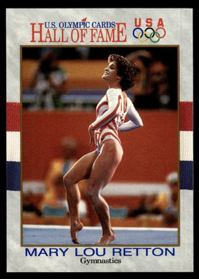 1991 Impel ''U.S. Olympic Hall of Fame'' Card #27  MARY LOU RETTON, Gymnastics 