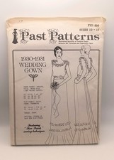 Past Patterns 305 1930 1931 Wedding Gown Dress Sewing Pattern Sizes 10-16 Vtg