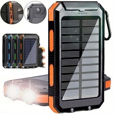 28800mAh Solar Powerbank Portable Charger with Flashlight/Compass For Cell Phone