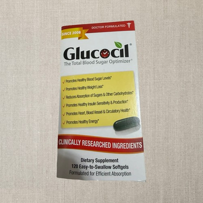 #ad #ad New Bottles Glucocil Total Blood Sugar Optimizer Easy Swallow Softgel Shipping $35.00