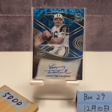 2021 Panini Spectra Vinny Testaverde 23/30 Autograph Card New York Jets Prizm