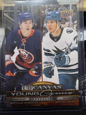 SCHAEFER MISA 25-26 UD Extended Series Young Guns Canvas Checklist RC #C-390