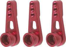 3Pack ShareGoo 25T Servo Horn Steering Arm Compatible with Futaba Savox Red 