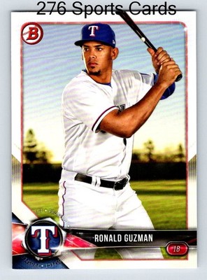 2018 Bowman Prospects #BP122 Ronald Guzman Texas Rangers