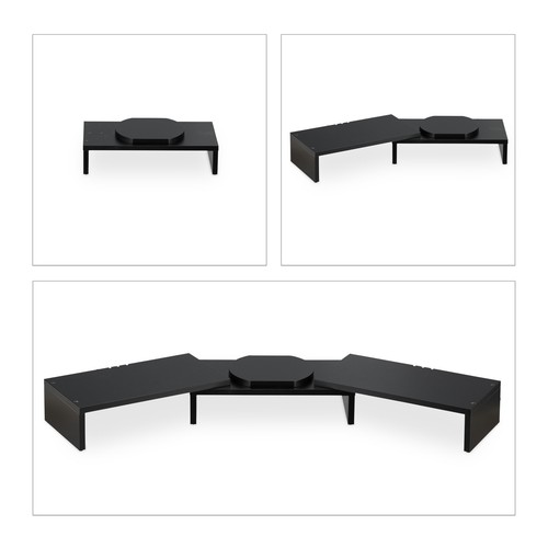 Monitorständer 2 monitore Bildschirmerhöhung Verstellbarer Desktopständer - Bild 6 von 10