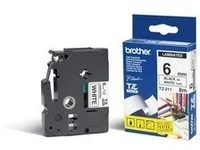 Brother TZE-211 Tape Black on White 6mm