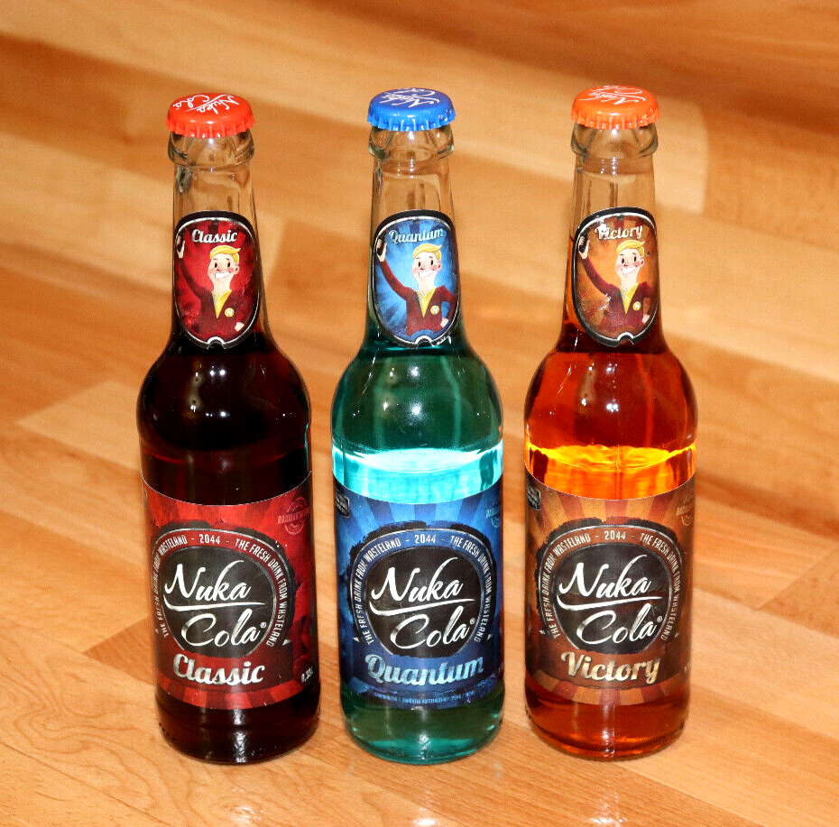 Fallout Original Nuka Cola Victory Quantum Classic Full Bottles
