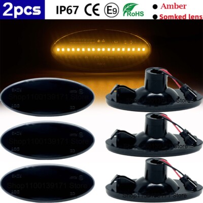 6Pcs LED Amber Side Marker Lights Lamps For Opel Movano Mk2 Renault Master Mk3