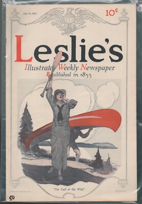 Leslieページ Leslie's magazine--July 30 1914-----176 | eBay