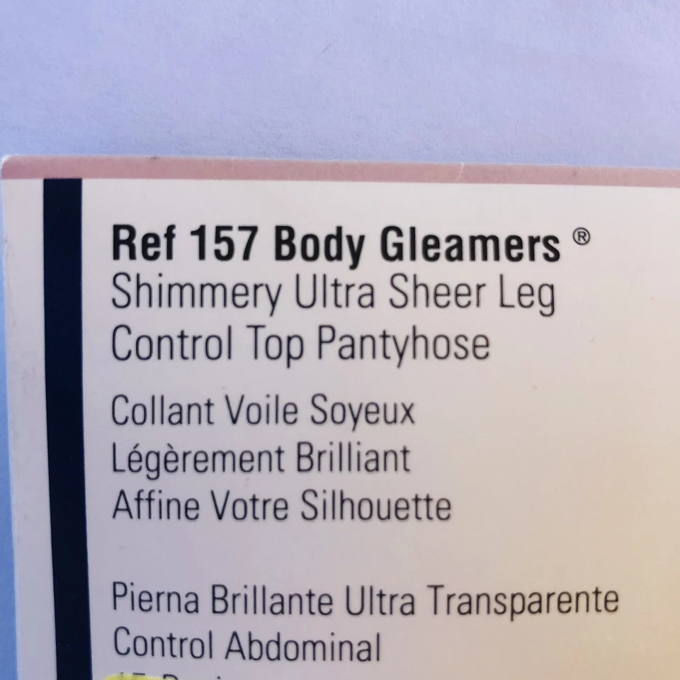 GIVENCHY Body Gleamers Control Top Shimmery Pantyhose Peach Pink NEW - Image 3 of 4
