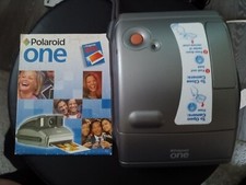 POLAROID ONE600 Instant Film Camera Silver/Grey with owners manual ex- cond.