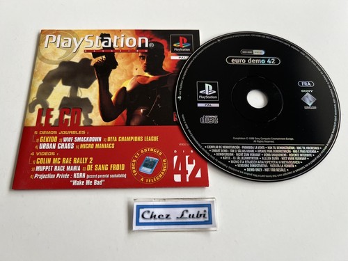 CD Démo PS1 Euro Demo 42 – Jeux Gekido & Urban Chaos – Version PAL – Bon état Fonctionnel